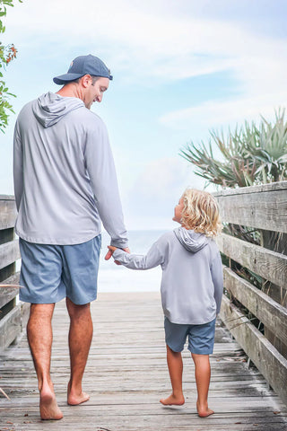 Kid's Breezy Bamboo Hoodie Smoke - By Baano