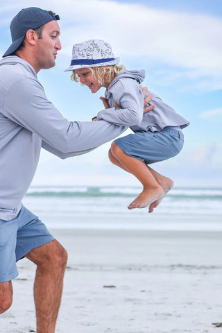 Kid's Breezy Bamboo Hoodie Smoke - By Baano