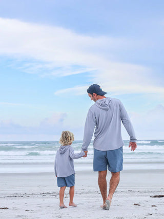 Kid's Breezy Bamboo Hoodie Smoke - By Baano