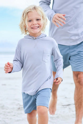Kid's Breezy Bamboo Hoodie Smoke - By Baano