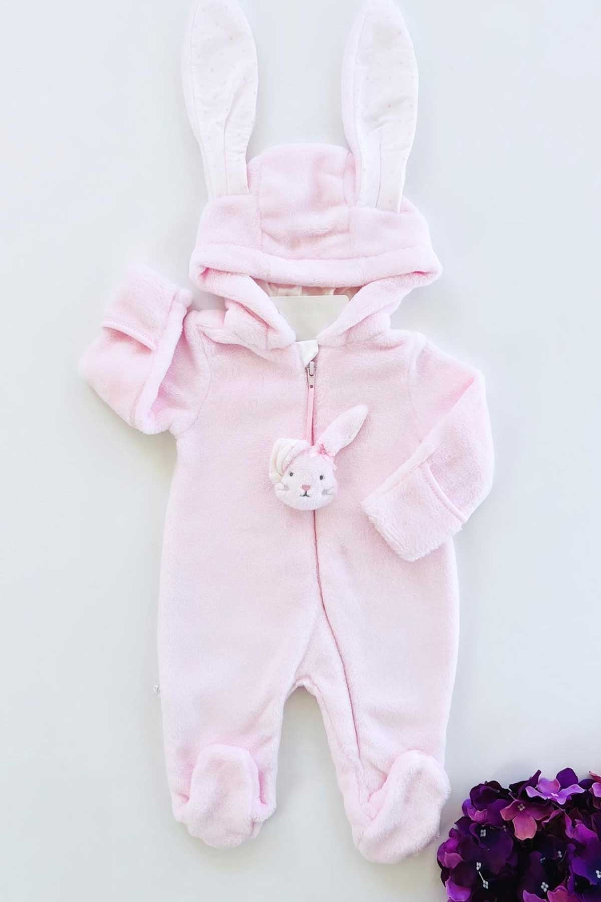 Pink Bunny Hooded Jumpsuit - By Baano