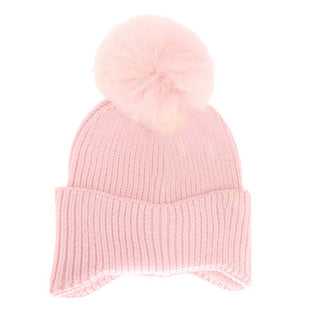 KIDS Ear Flap Pom C.C Beanie