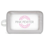 Pink Pewter Clear View Travel Bag