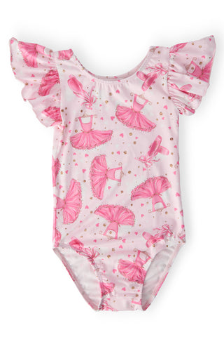 Pirouette S/S Flutter Sleeve Leotard - By Baano