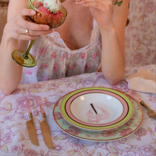 Pistachio & Lychee Palm Soup Bowl - Set of 4 (+1 Bonus Bowl)