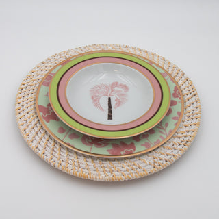 Pistachio & Lychee Palm Soup Bowl - Set of 4 (+1 Bonus Bowl)