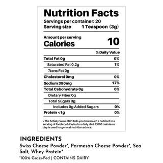 Parmesan Cheese Popcorn Salt - By Baano
