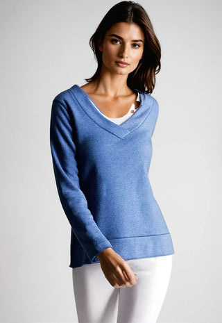 Power Vee 'Sweater' Sweatshirt - Charcoal Gray