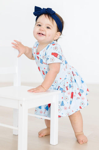 Proudly Patriotic S/S Twirl Bodysuit - By Baano