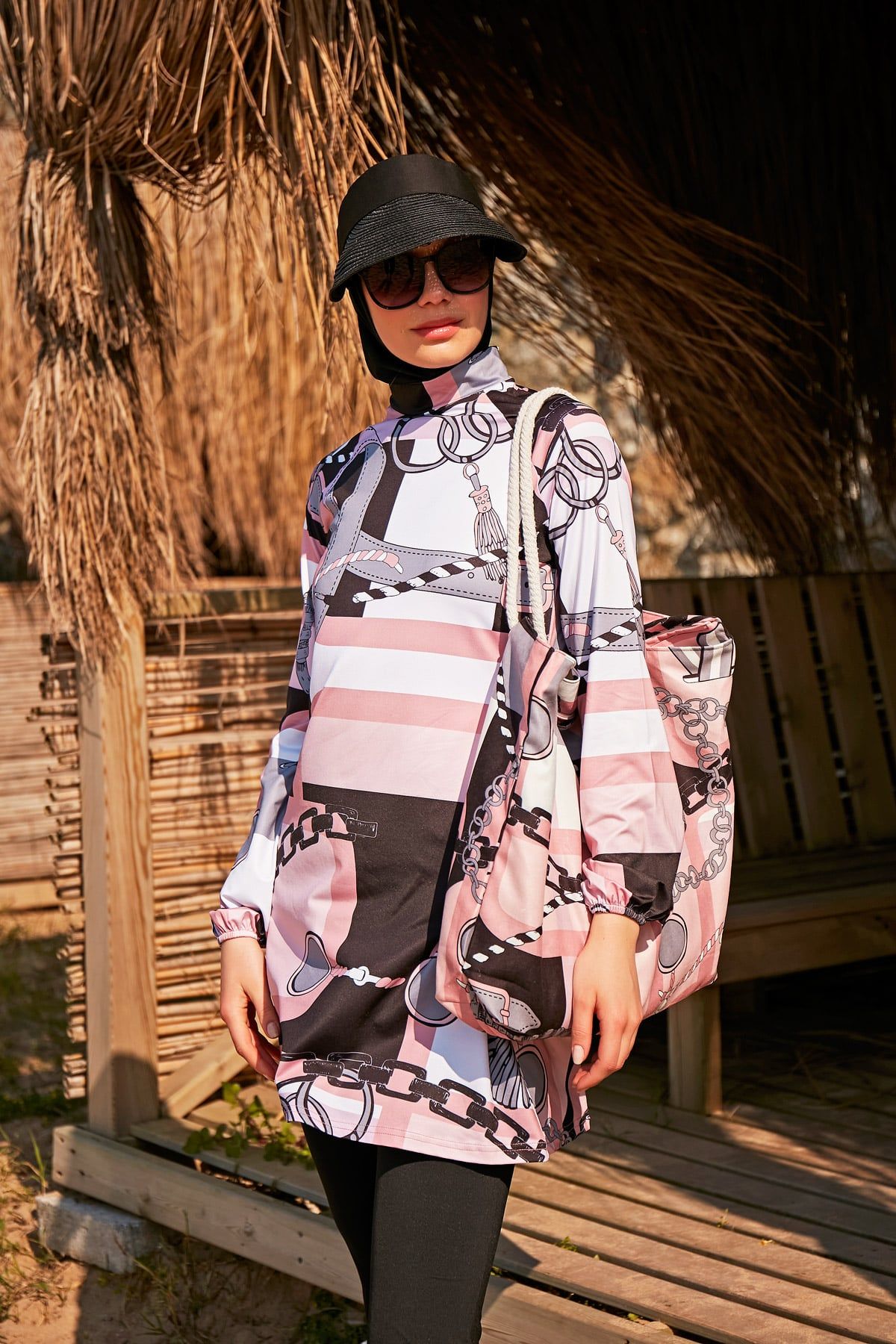 Pink Beach Bag C2303 - By Baano