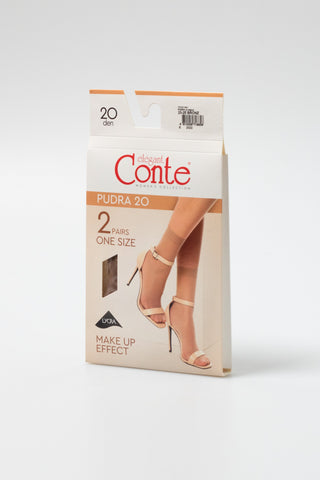 Socks Conte Pudra 20 Den (2 pairs) - By Baano