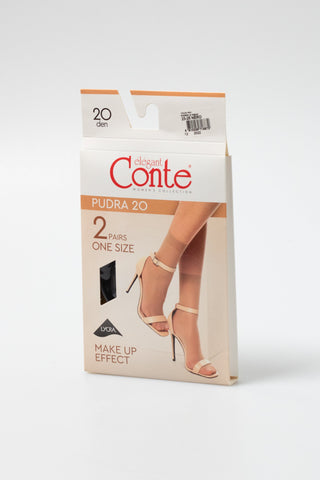 Socks Conte Pudra 20 Den (2 pairs) - By Baano