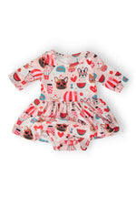 Puppy Love 3/4 Sleeve Twirl Bodysuit