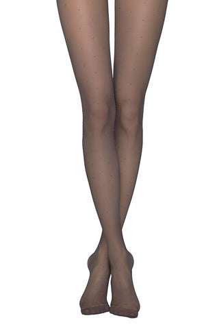 Fantasy Tights Conte Glamour Lux - Shiny Polka Dot - By Baano