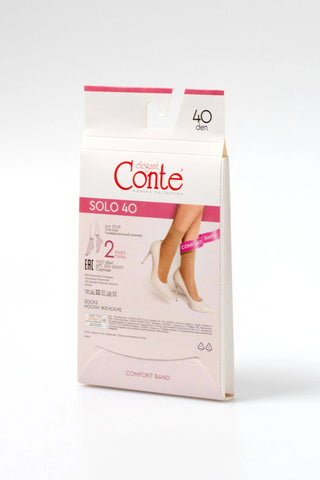 Socks Conte Solo 40 Den (2 pairs) - By Baano