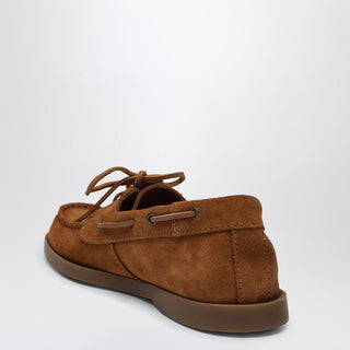 Brown Suede Boat Shoes - By Baano
