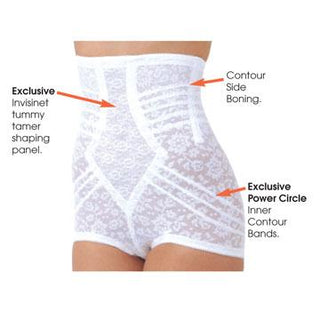 High Waist Extra Firm "No Roll" Panty Girdle with Detachable Garters | Style 6107 Rago Shapewear