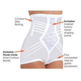 High Waist Panty Girdle with Detachable Garters, Firm Shaping | Style 6109 Rago Shapewear