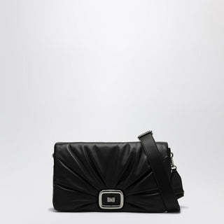 Viv'' Choc Large Black Leather Bag
