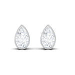 Bezel Set Diamond Tiny Stud Earrings