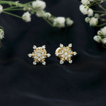 Moissanite Snowflake Stud Earrings for Her