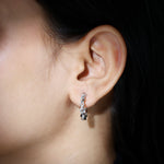 Braided Hoop Earrings with Certified Moissanite