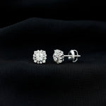 1.25 CT Classic Moissanite Stud Earrings with Halo