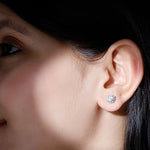 1.25 CT Classic Moissanite Stud Earrings with Halo