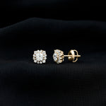 1.25 CT Classic Moissanite Stud Earrings with Halo