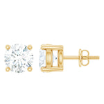 Brilliant Cut Diamond Stud Earrings in Prong Setting