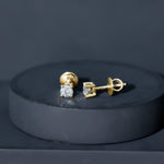 Brilliant Cut Diamond Stud Earrings in Prong Setting