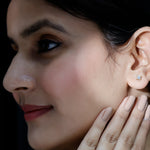 Brilliant Cut Diamond Stud Earrings in Prong Setting