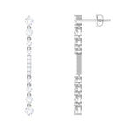 1.25 CT Certified Moissanite Simple Dangle Earrings