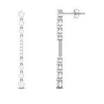 1.25 CT Certified Moissanite Simple Dangle Earrings