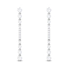 1.25 CT Certified Moissanite Simple Dangle Earrings
