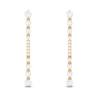 1.25 CT Certified Moissanite Simple Dangle Earrings