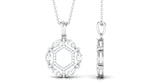 1.25 CT Certified Moissanite Art Deco Pendant Necklace