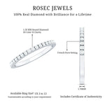 French Pave Diamond Eternity Wedding Ring