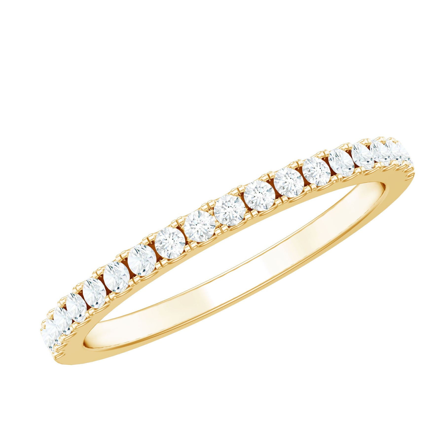French Pave Diamond Eternity Wedding Ring