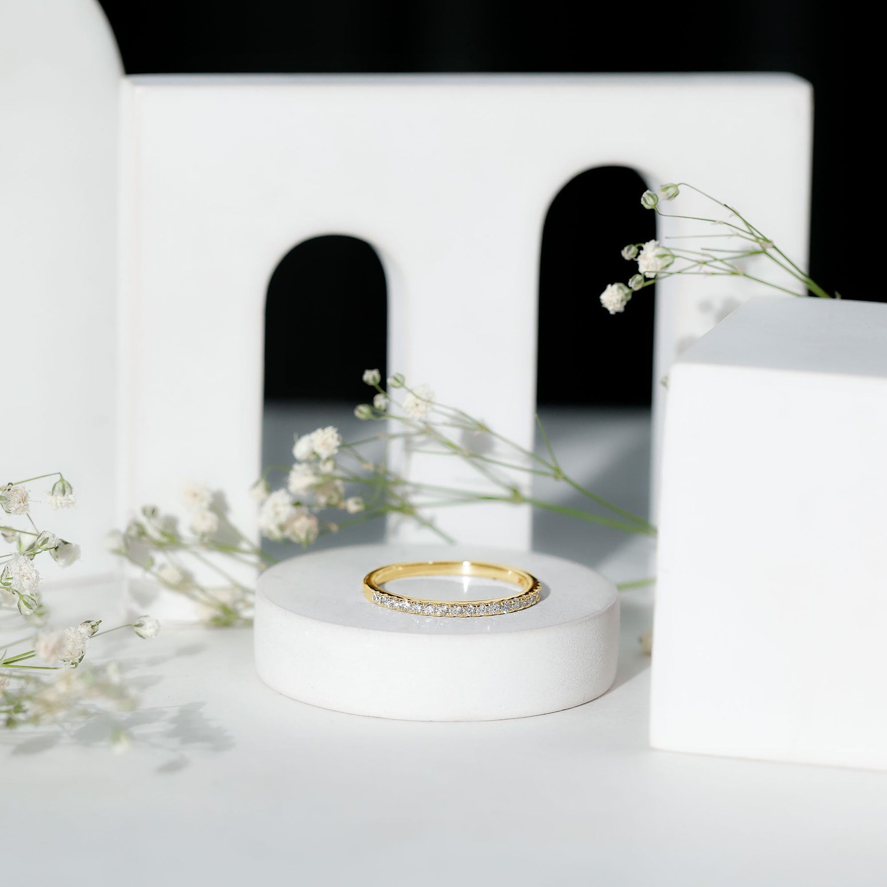 French Pave Diamond Eternity Wedding Ring