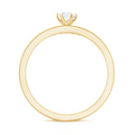 1/4 CT Round Diamond Sunburst Wedding Ring Set in Gold