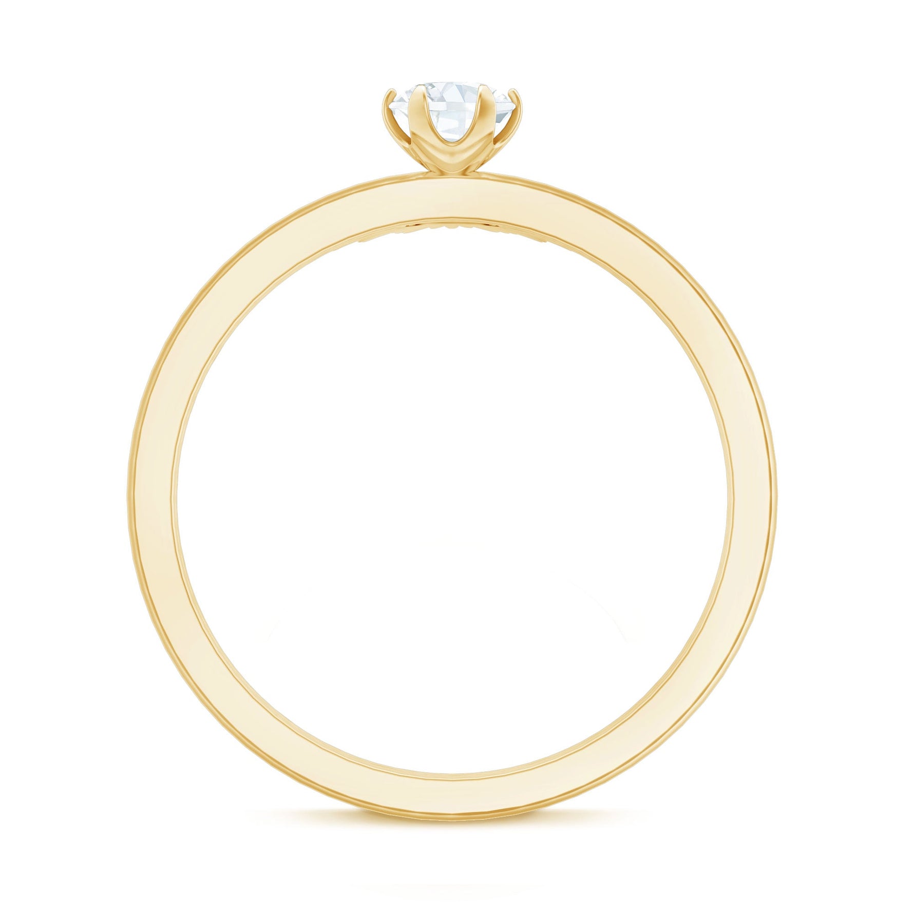 1/4 CT Round Diamond Sunburst Wedding Ring Set in Gold