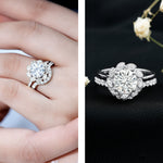 Lab Grown Diamond Vintage Inspired Engagement Ring with Wedding Band