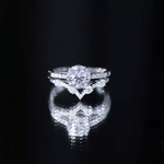 Certified Lab Grown Diamond Bridal Ring Set For Women