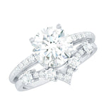 Certified Lab Grown Diamond Bridal Ring Set For Women