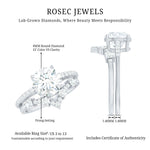 Certified Lab Grown Diamond Bridal Ring Set For Women