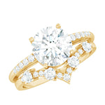 Certified Lab Grown Diamond Bridal Ring Set For Women