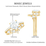 Certified Lab Grown Diamond Bridal Ring Set For Women