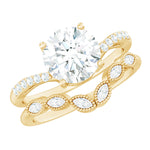 Certified Lab Grown Diamond Engagement Ring With Ring Guard