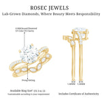 Certified Lab Grown Diamond Engagement Ring With Ring Guard